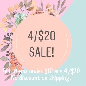 4/$20 SALE